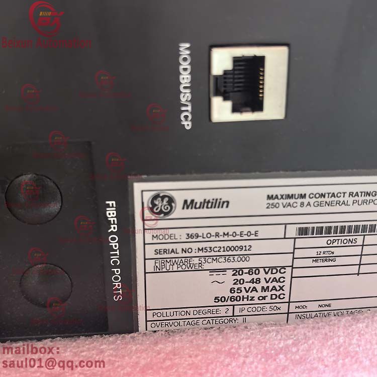  GE 369-LO-R-M-0-E-0-E Multilin369 Motor Management Relay