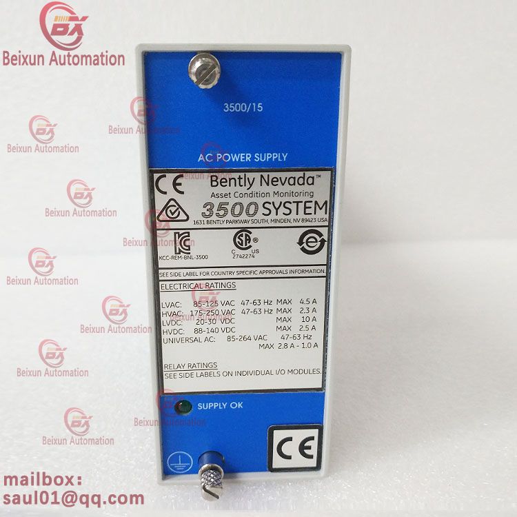 BENTLY 3500-15 106M1079-01 Universal AC Power Supply Module
