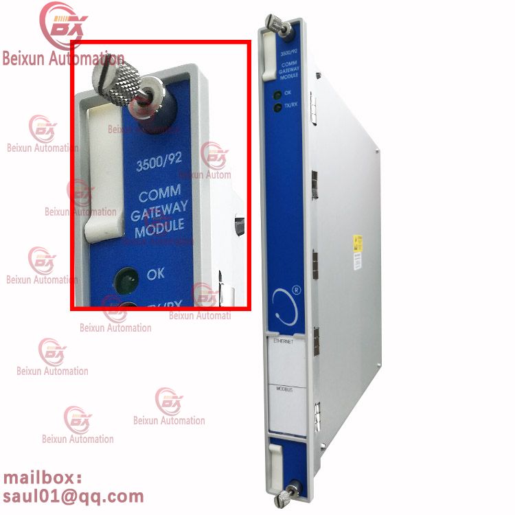 BENTLY 3500-92-04-01 COMM GATEWAY MODULE 3900-92