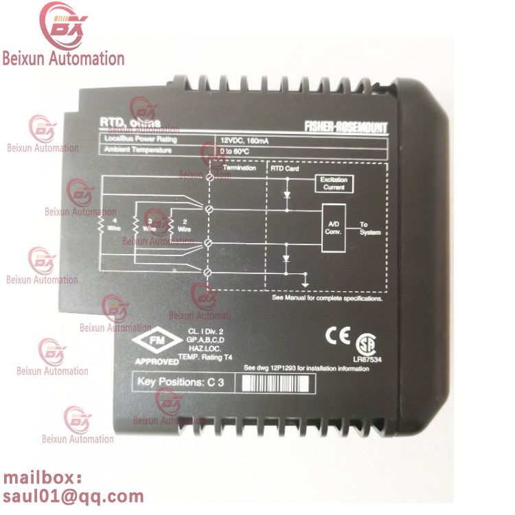 EMERSON KJ3002X1-BF1 12P1732X042 RTD Card